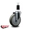 Service Caster 5'' Gray Poly Wheel Swivel 1-3/8'' Expanding Stem Caster SCC-EX20S514-PPUB-138 - alternate 2